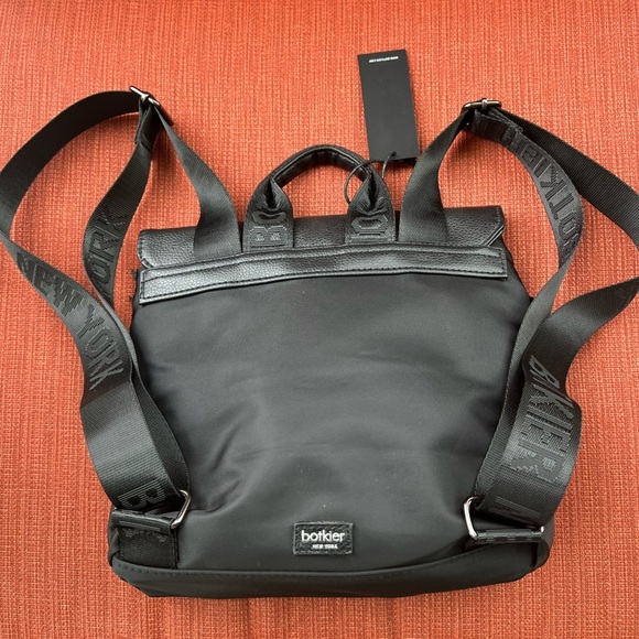 BOTKIER NEW YORK COUTURE AUTH-BLACK SLEEK PRADA LIKE NYLON TEXTURE LIGHT FEEL